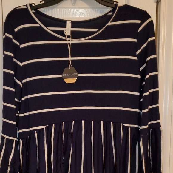 Navy Maternity Top - Picture 4 of 4